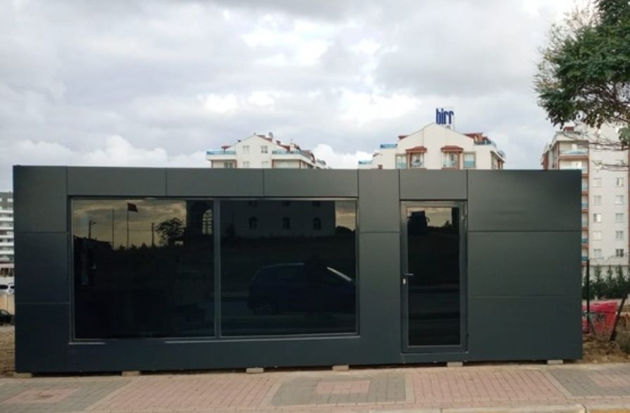 Apexus Black Star XL | 21 m² Aluminiumverkleideter eleganter Bürocontainer