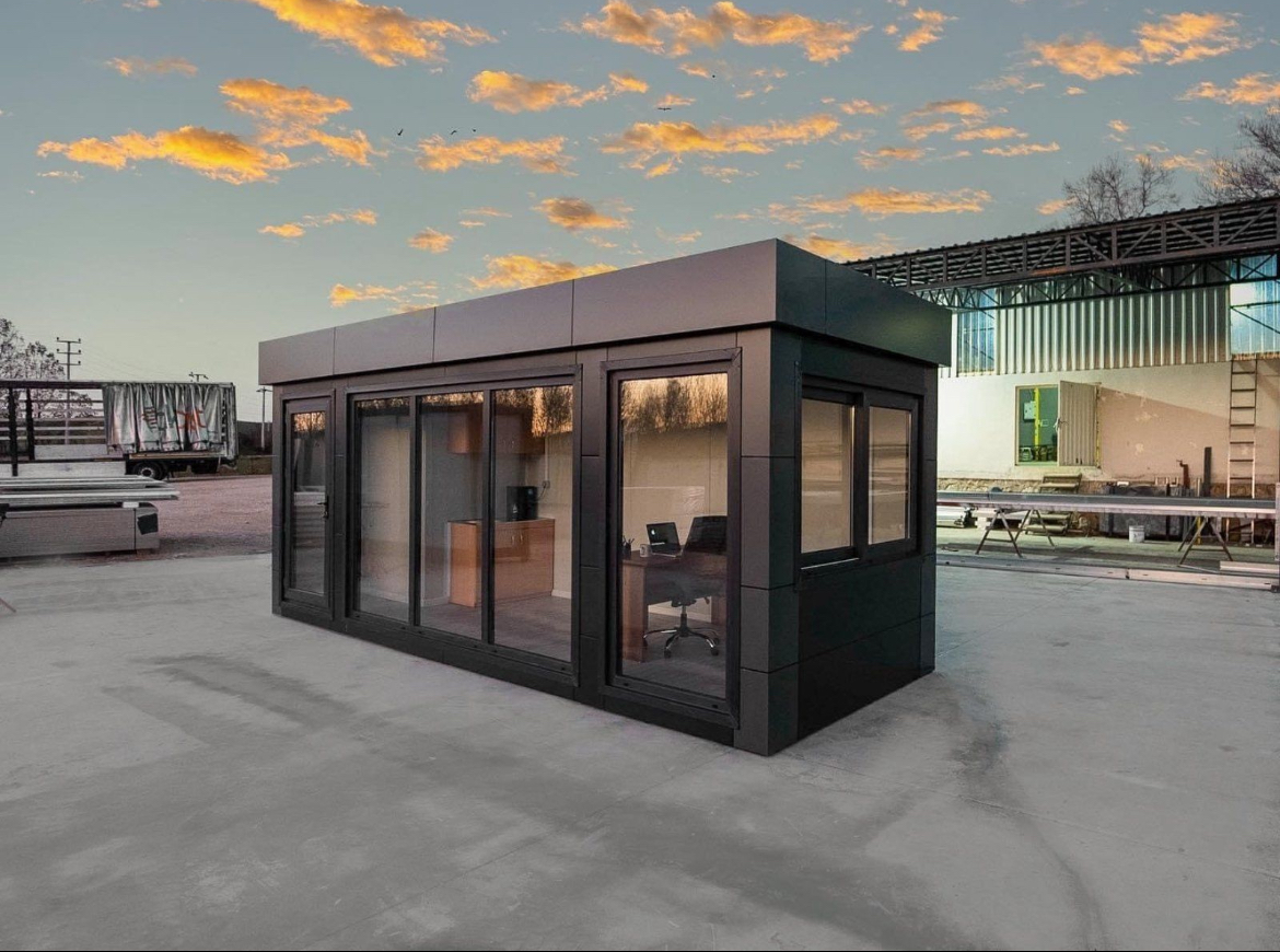 Apexus Black Star | 14,4 m² Eleganter Aluminium-Bürocontainer
