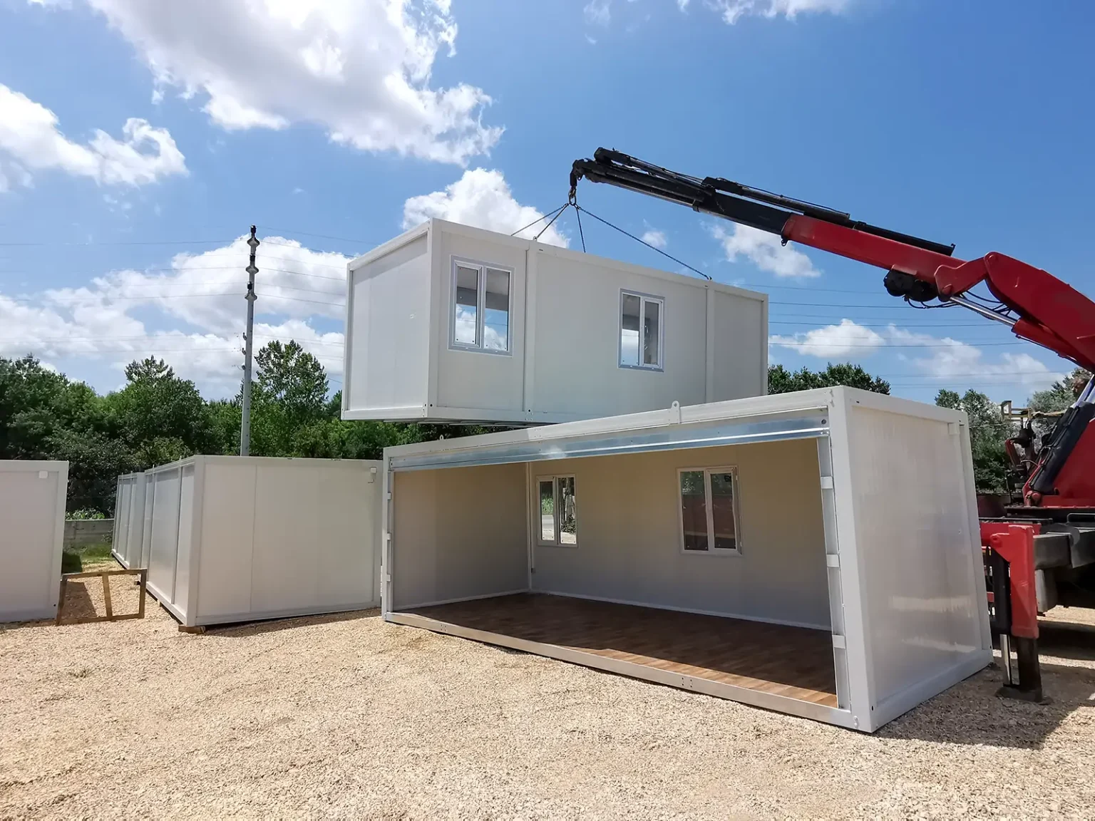 Apexus Anlage 480 × 600 | 28,80 m² Doppelmodul-Containerhaus